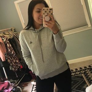 Gray adidas super soft hoody size m